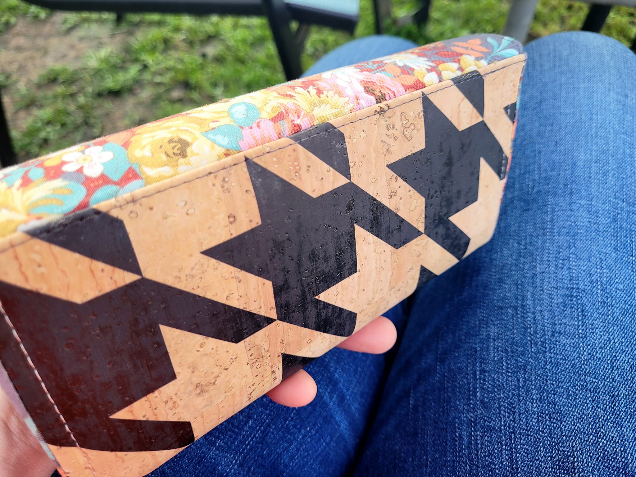 Everyday Ladies Wallet. Geometric floral.