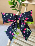Puffy bow keychain/bag charm