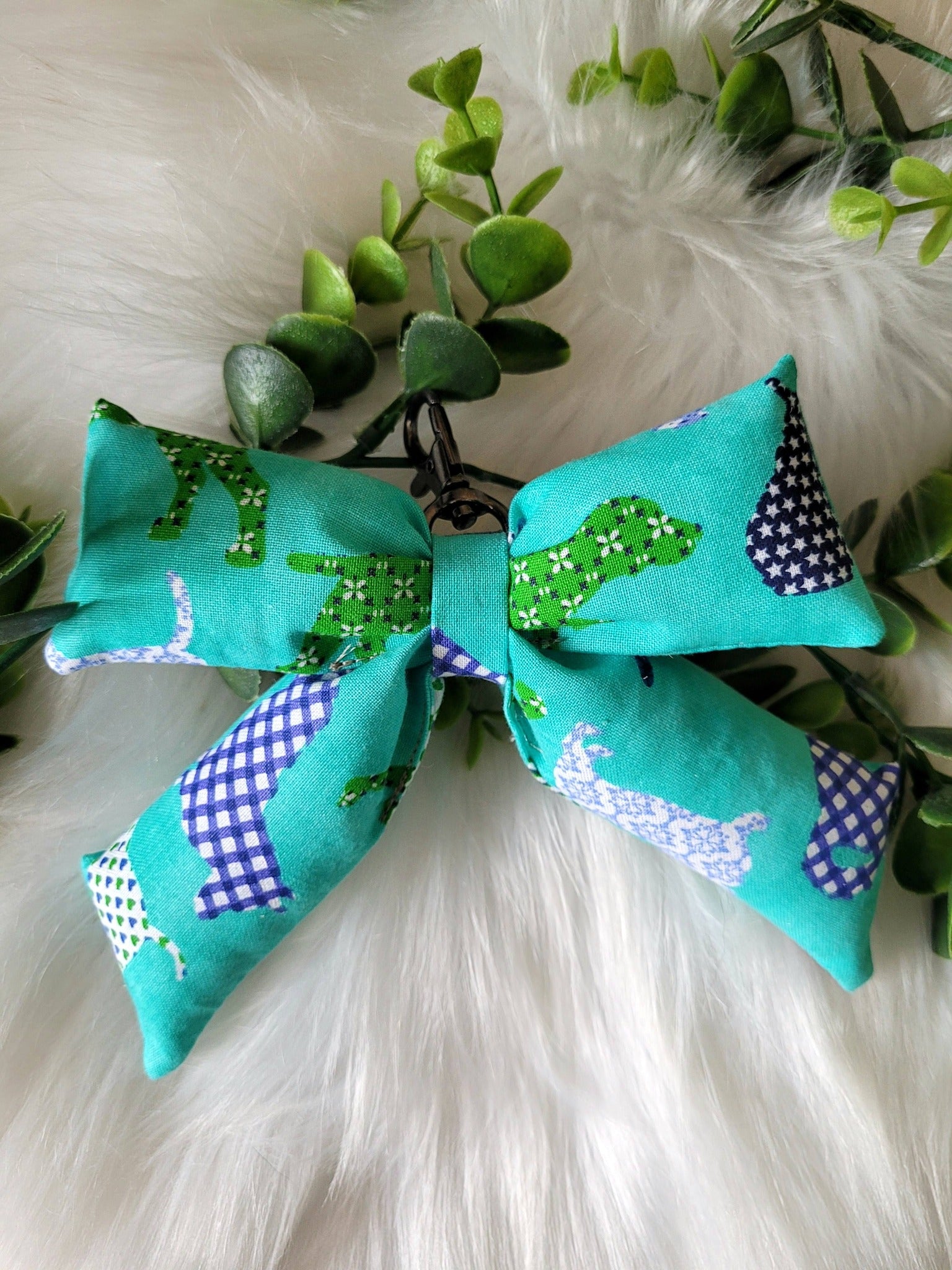 Puffy bow keychain/bag charm