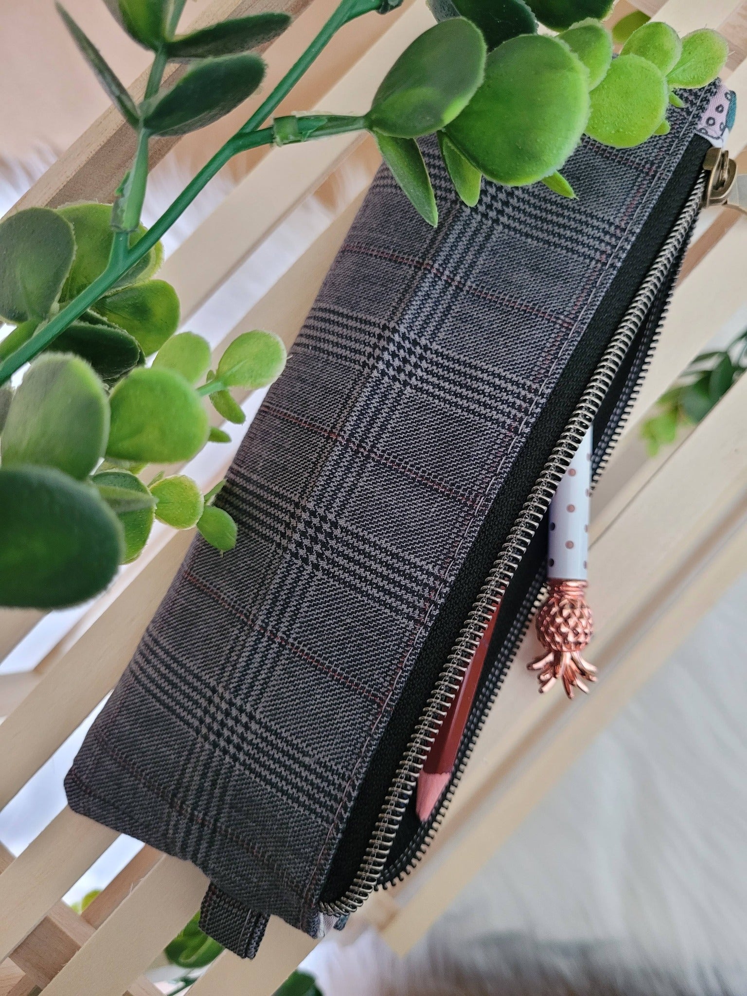 Woodland zip pouch
