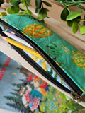 Tropical zip pouch