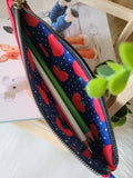 Red apple zip pouch