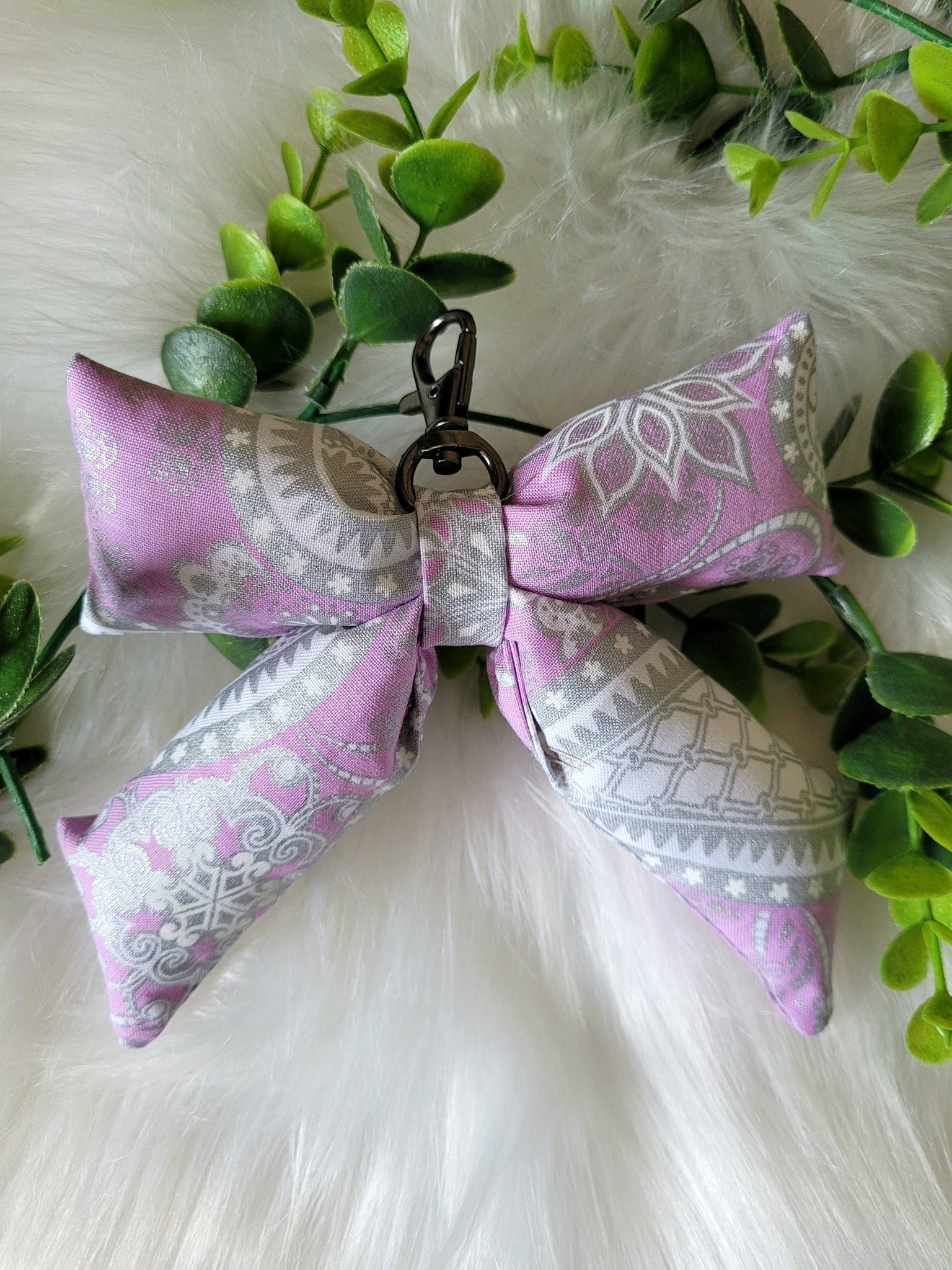 Puffy bow keychain/bag charm
