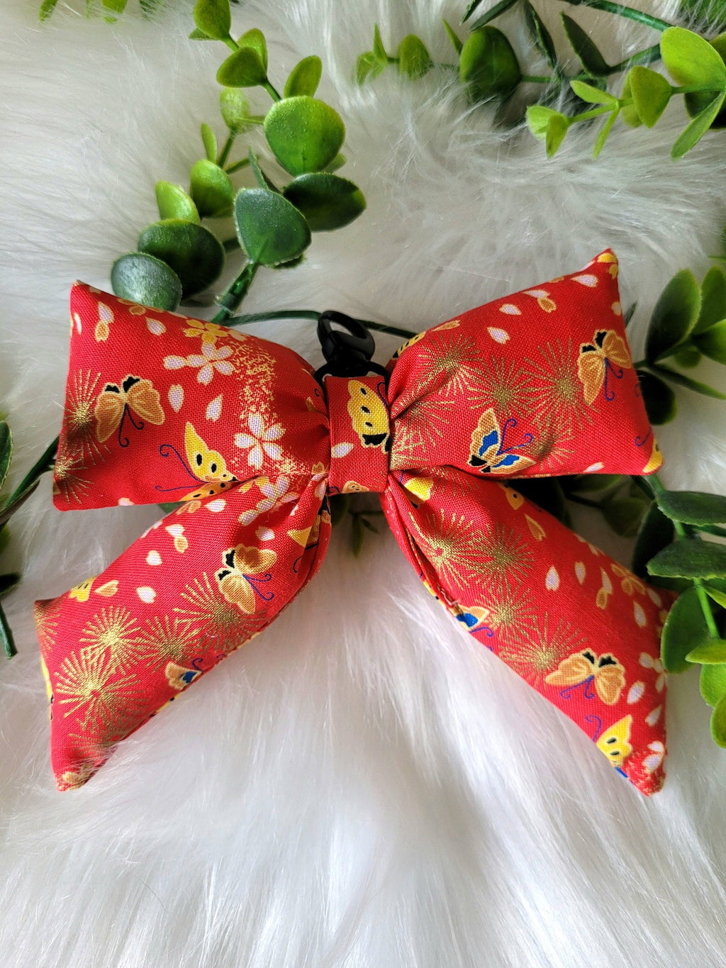 Puffy bow keychain/bag charm